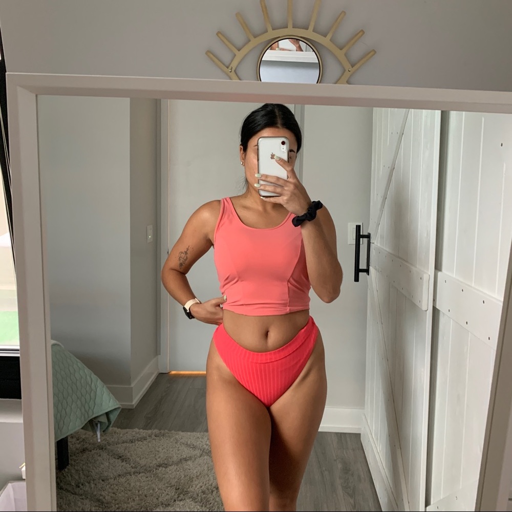 NWOT Bond Eye Australia Coral High Waisted Bikini Bottoms